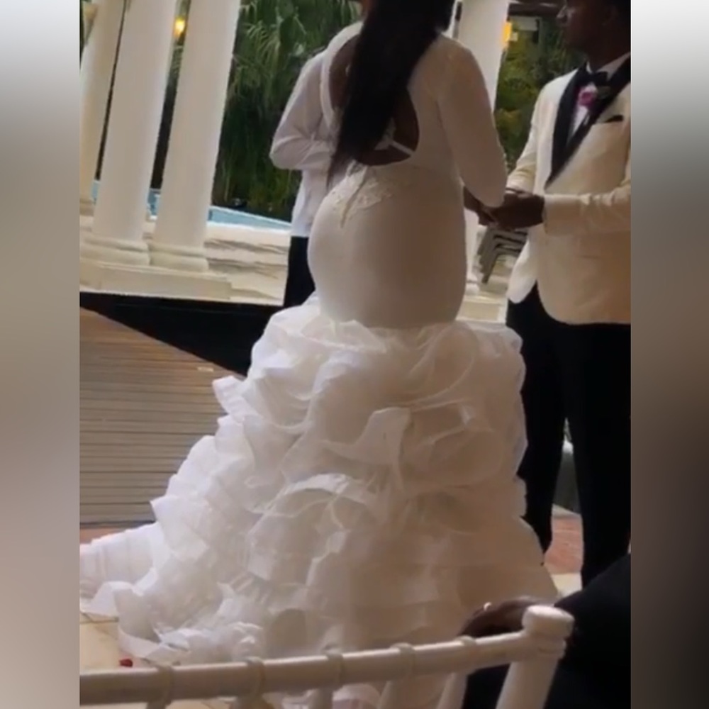 Custom made wedding dress